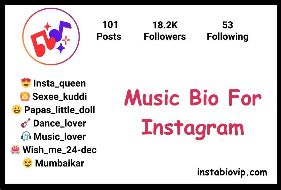 Music Bio For Instagram